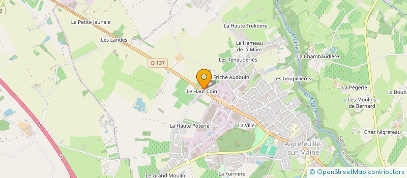 localisation de l'entreprise CAMELLIOT  AIGREFEUILLE-SUR-MAINE