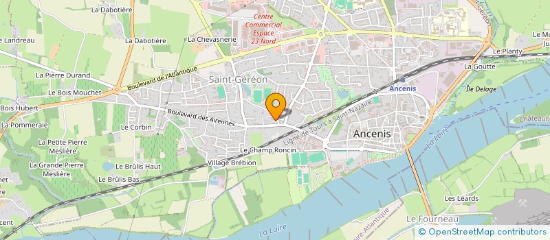 localisation de l'entreprise CAMELO  ANCENIS-SAINT-GEREON