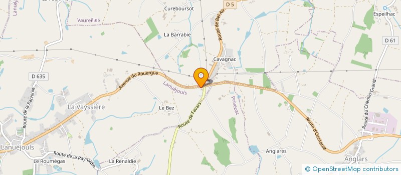 localisation de l'entreprise CAMELOU  LANUEJOULS