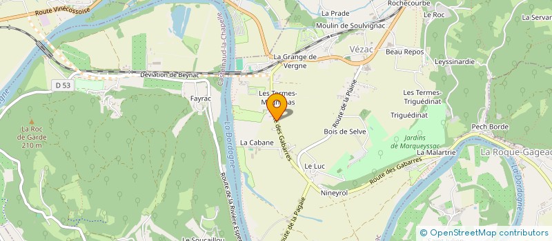 localisation de l'entreprise CAMELYA à VEZAC