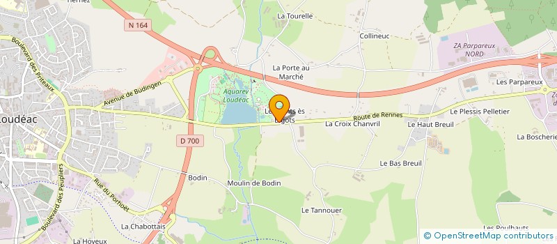 localisation de l'entreprise CAMEMMA à LOUDEAC