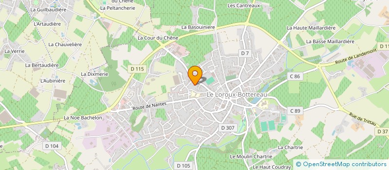 localisation de l'entreprise CAMENEN IMMOBILIER  LE LOROUX-BOTTEREAU