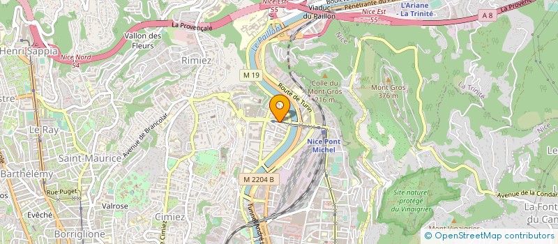 localisation de l'entreprise CAMER ASCENSEUR à NICE