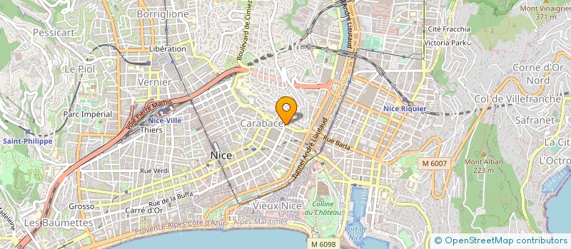 localisation de l'entreprise CAMERA DI COMMERCIO ITALIANA DI NIZZA à NICE