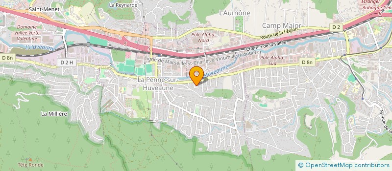 localisation de l'entreprise CAMERA LIBRE  LA PENNE-SUR-HUVEAUNE