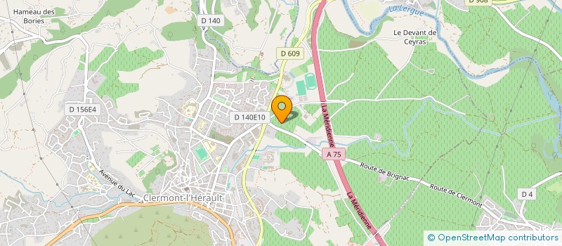 localisation de l'entreprise CAMERATA  CLERMONT-L'HERAULT