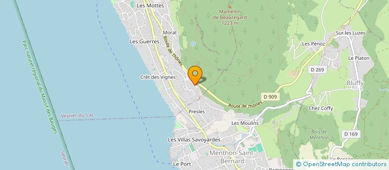 localisation de l'entreprise CAMERAZU  VEYRIER-DU-LAC