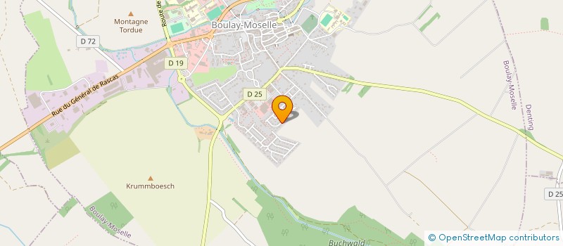 localisation de l'entreprise CAMEST (CREATIVITE ARTISTIQUE MUSICALE DE L EST)  BOULAY-MOSELLE