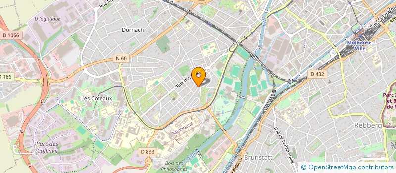 localisation de l'entreprise CAMEST68 à MULHOUSE