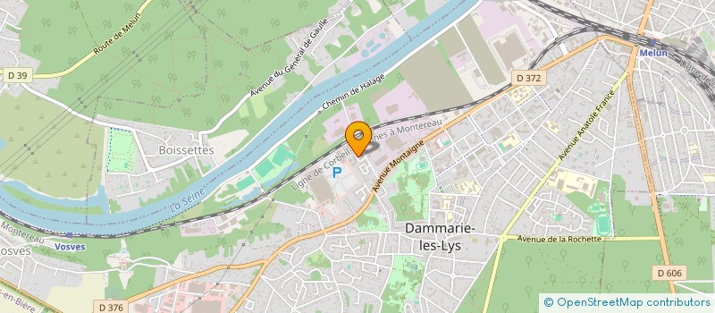 localisation de l'entreprise CAMETECH à DAMMARIE-LES-LYS