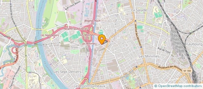 localisation de l'entreprise CAMEVA à TOULOUSE