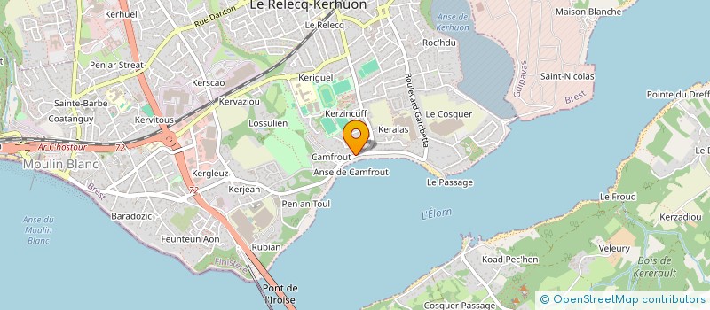 localisation de l'entreprise CAMFROUT  LE RELECQ-KERHUON