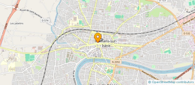 localisation de l'entreprise CAMI à ROMANS-SUR-ISERE