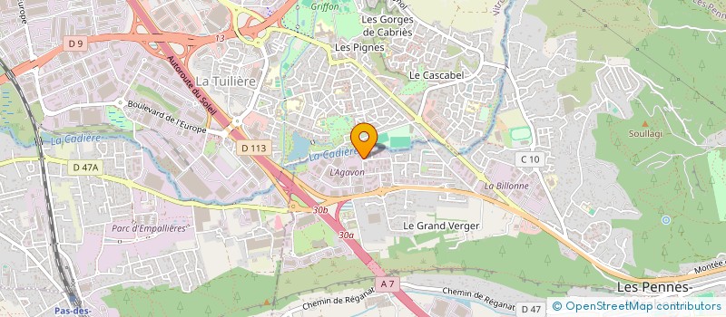 localisation de l'entreprise CAMI à LES PENNES-MIRABEAU