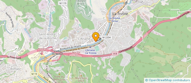 localisation de l'entreprise CAMI BAT à NICE