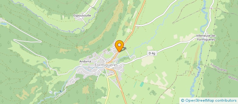 localisation de l'entreprise CAMI DE L'EUROPE  FORMIGUERES