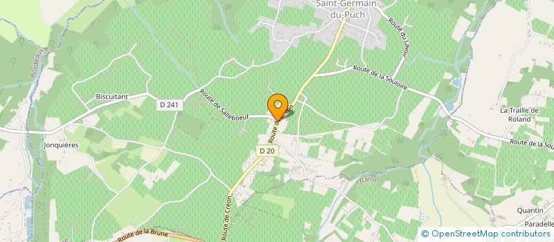 localisation de l'entreprise CAMI-NET  CAMARSAC