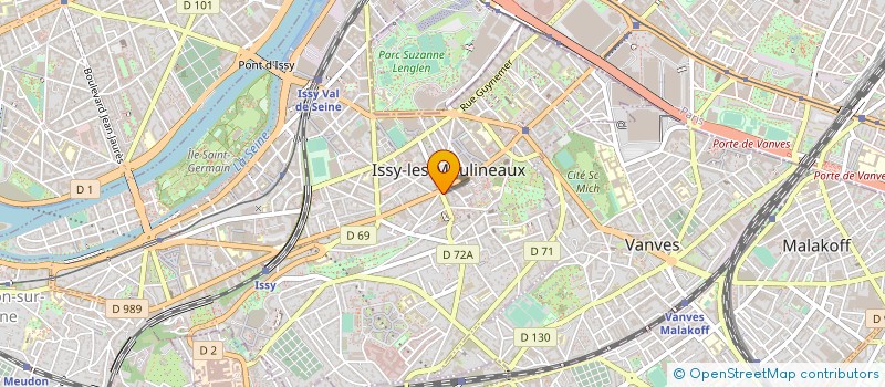 localisation de l'entreprise CAMIAS à ISSY-LES-MOULINEAUX