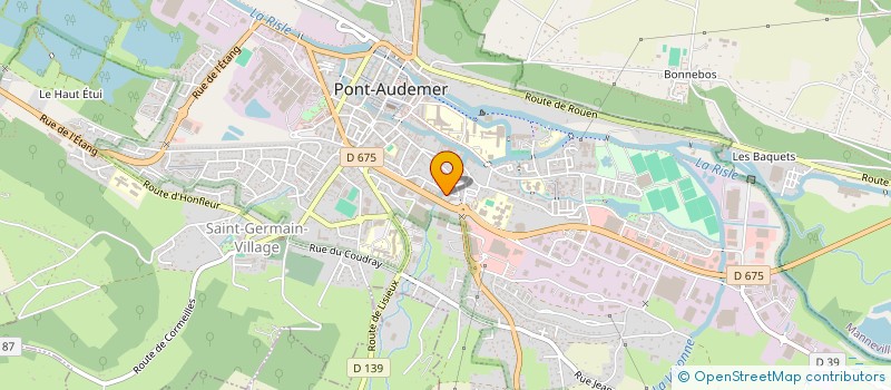 localisation de l'entreprise CAMIGA à PONT-AUDEMER
