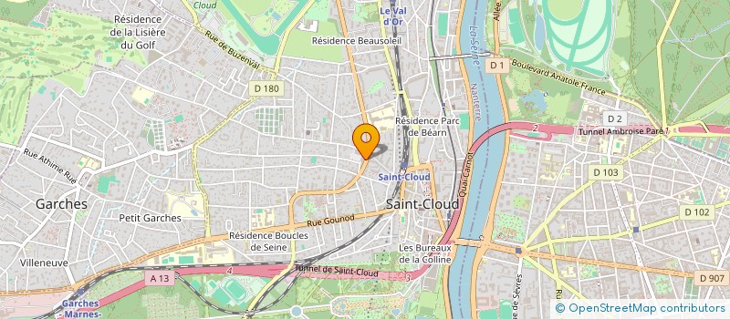localisation de l'entreprise CAMILA à SAINT-CLOUD