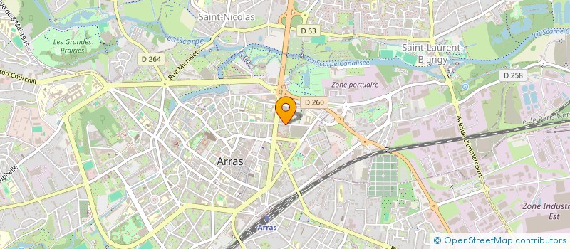 localisation de l'entreprise CAMILEON à ARRAS