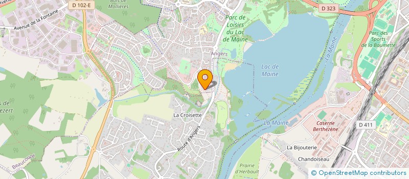 localisation de l'entreprise CAMILIA à ANGERS