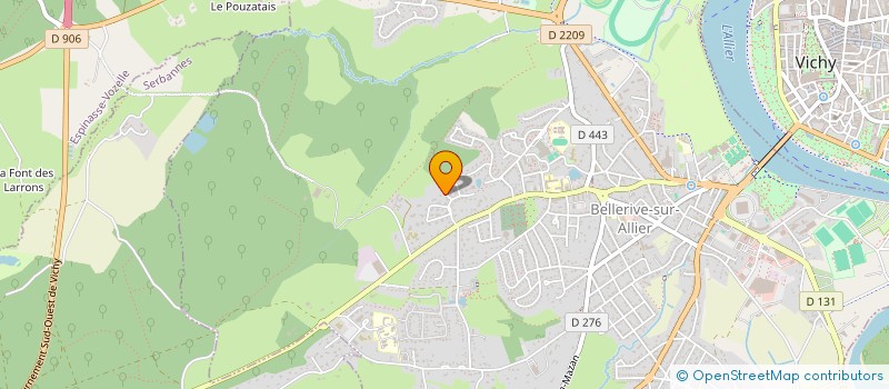 localisation de l'entreprise CAMILIAS  BELLERIVE-SUR-ALLIER