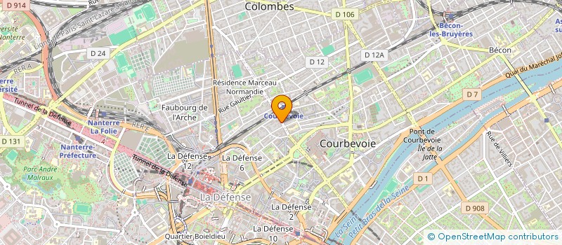 localisation de l'entreprise CAMILLA à COURBEVOIE