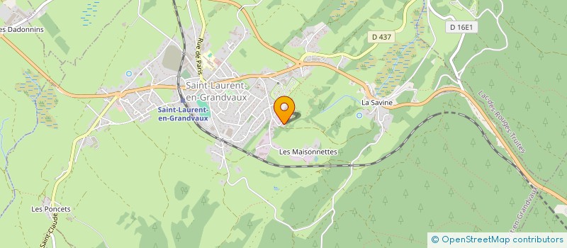 localisation de l'entreprise CAMILLE  SAINT-LAURENT-EN-GRANDVAUX