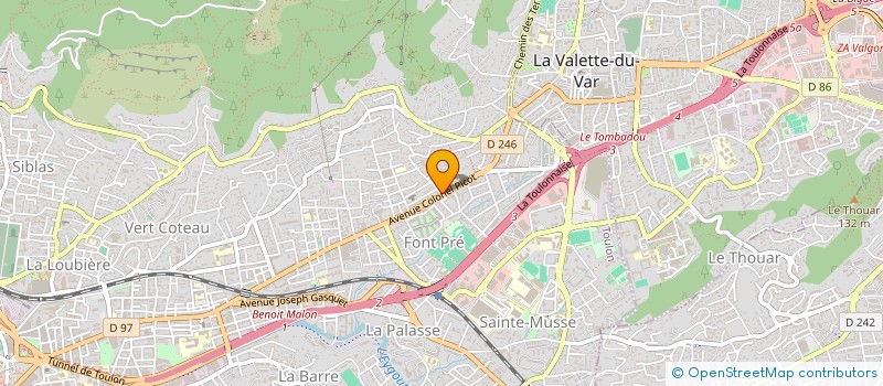 localisation de l'entreprise CAMILLE  TOULON