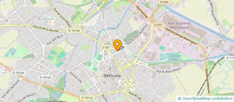 localisation de l'entreprise CAMILLE  BETHUNE