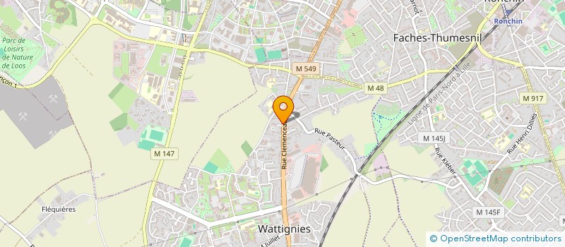 localisation de l'entreprise CAMILLE  WATTIGNIES