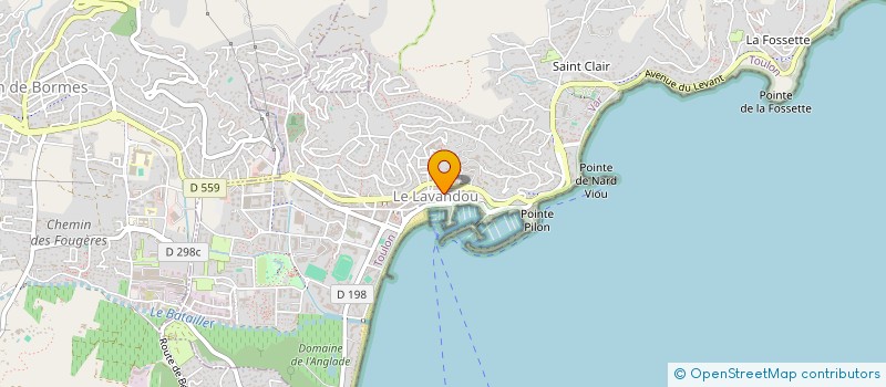 localisation de l'entreprise CAMILLE à LE LAVANDOU