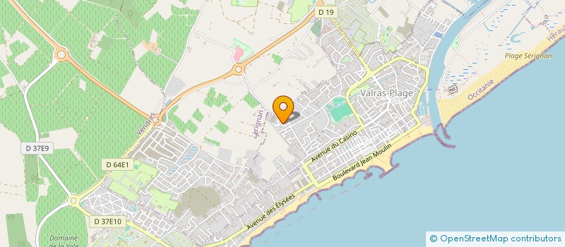 localisation de l'entreprise CAMILLE  VALRAS-PLAGE