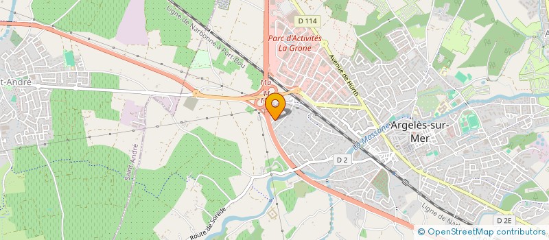 localisation de l'entreprise CAMILLE à ARGELES-SUR-MER