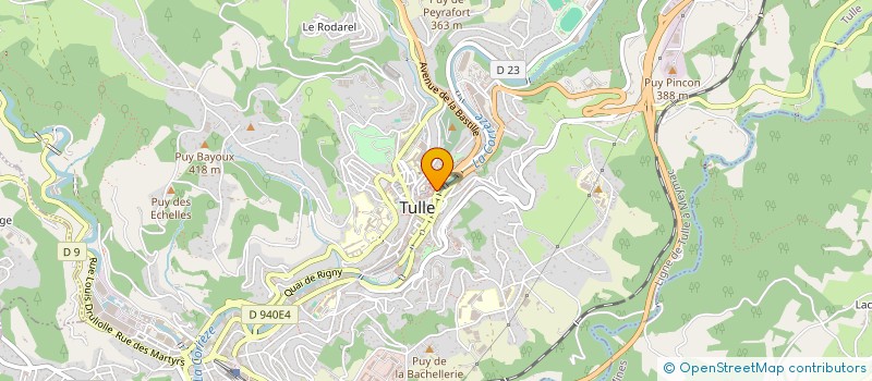 localisation de l'entreprise CAMILLE 97  TULLE