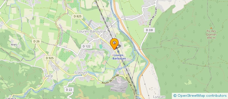 localisation de l'entreprise CAMILLE BEGOLE - CHRISTOPHE NOGUES  LOURES-BAROUSSE