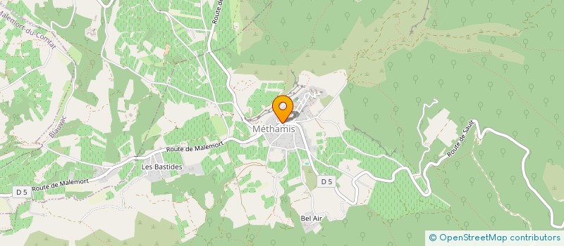 localisation de l'entreprise CAMILLE DE LA NESQUE  METHAMIS