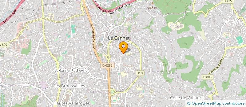 localisation de l'entreprise CAMILLE ET COMPAGNIE à LE CANNET