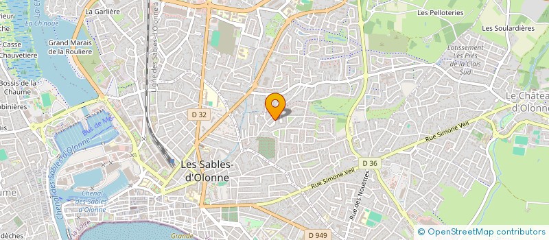 localisation de l'entreprise CAMILLE ET PAULETTE à LES SABLES D'OLONNE