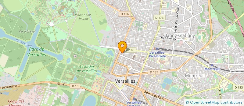localisation de l'entreprise CAMILLE ET VICTOR à VERSAILLES