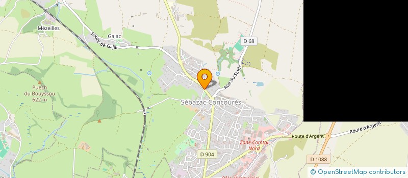 localisation de l'entreprise CAMILLE GARIBAL JUMPING COACH & RIDER  SEBAZAC-CONCOURES