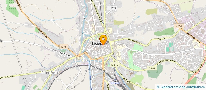 localisation de l'entreprise CAMILLE INSTITUT à LISIEUX