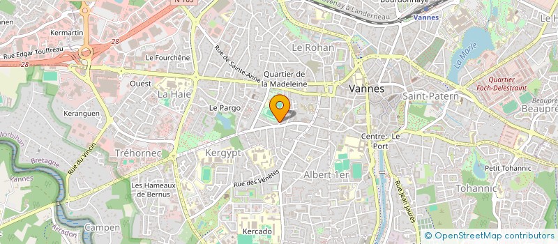 localisation de l'entreprise CAMILLE LAFANECHERE SARL à VANNES