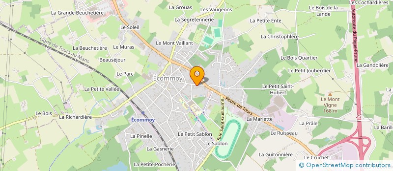 localisation de l'entreprise CAMILLE LAUDE ARCHITECTE  ECOMMOY