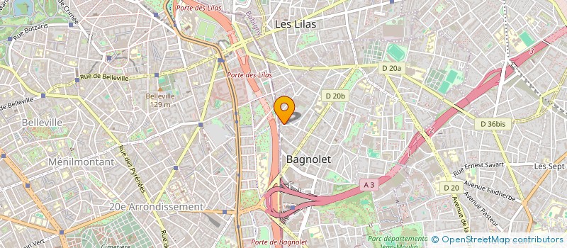 localisation de l'entreprise CAMILLE MODE à BAGNOLET