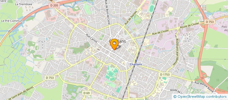 localisation de l'entreprise CAMILLE MODE à CHALLANS