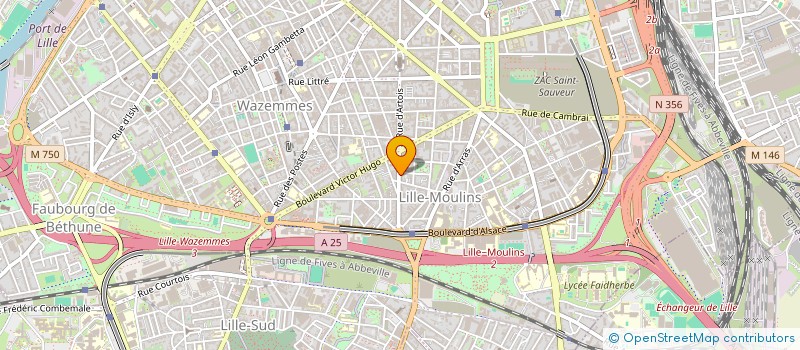 localisation de l'entreprise CAMILLE NICOLLE SEROR CONSULTING à LILLE