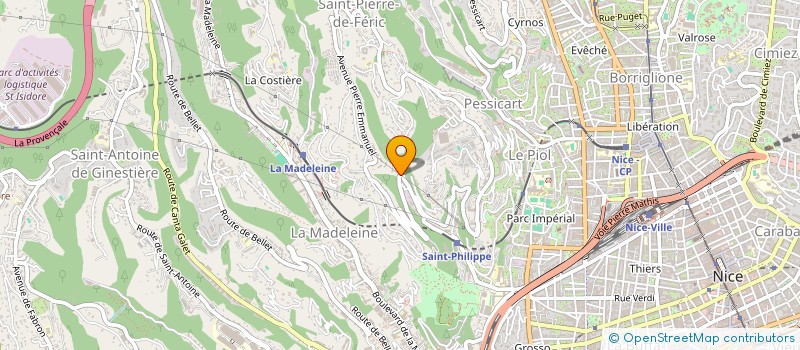 localisation de l'entreprise CAMILLE SARL  NICE