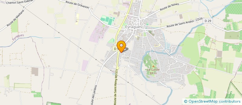 localisation de l'entreprise CAMILLE.T  EYRAGUES